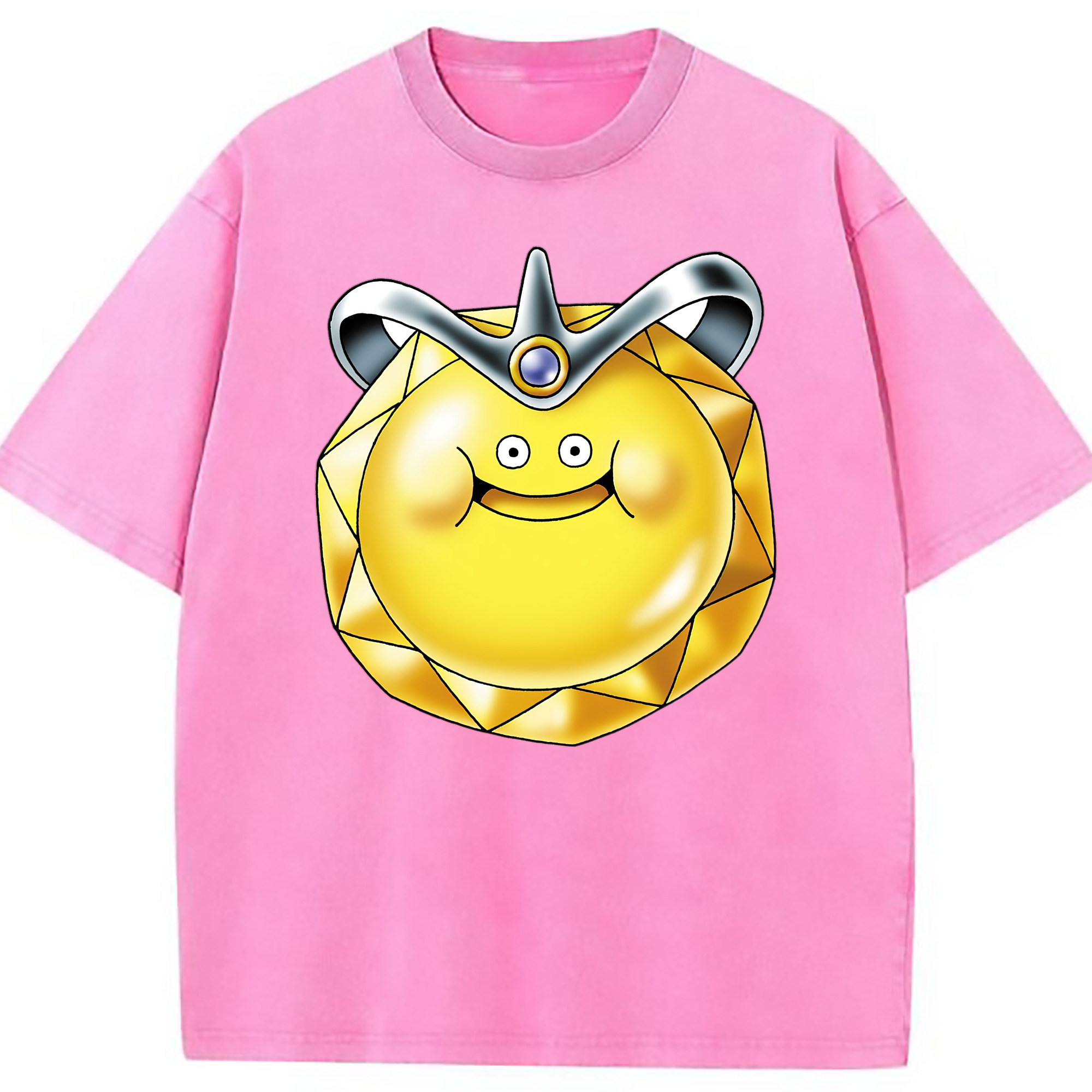 （画像用） ドラゴンクエスト Doragon Kuesuto Dragon Quest 綿100% ヴィンテージ風 半袖Tシャツ（フロントプリント）